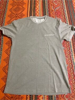 Cactus Men's Grey Short Sleeve Crewneck Pocket Tee